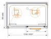 Душевой уголок Cezares Lux Soft LUX-SOFT-W-AH-1-140/80-C-Cr-IV профиль хром, стекло прозрачное, 140x80 фото 4