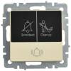 Кнопка звонка IEK Brite BR-V14-2-10-K10 бежевый фото 3