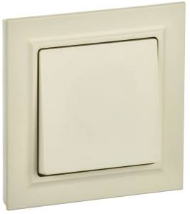 Выключатель 1-клавишный IEK Brite BR-V10-0-10-K10-F бежевый