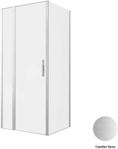 Душевой уголок Allen Brau Priority 3.31026.BA + 3.31041.BA профиль брашированное серебро, 900x800