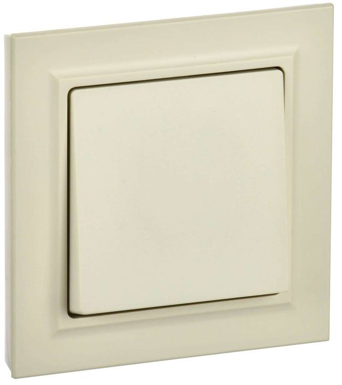 Выключатель 1-клавишный IEK Brite BR-V10-0-10-K10-F бежевый