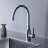 Смеситель для кухни Dorff Logic D3007633 с гибким изливом, белый фото 2