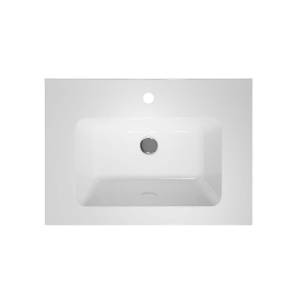 Мебельная раковина Kerama Marazzi Piano 65 подвесная, белая глянцевая