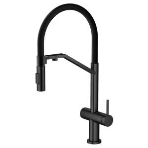 Смеситель для кухни Agger Elegant A3241444 с гибким изливом, черный