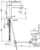 Смеситель для раковины Paini Dax-R 84PZ211R фото 3