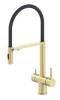 Смеситель для кухни Oliveeka K OL-458009-BG с подключением к фильтру, золото матовое