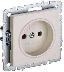 Розетка 1-местная IEK Brite BR-R10-10-K10 бежевый