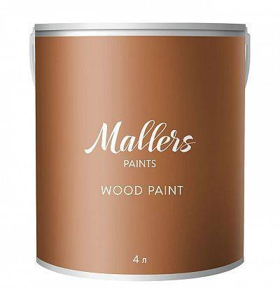 Краска для деревянных поверхностей Mallers Wood Paint база А 4 л