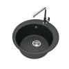 Мойка кухонная Maretti Kitchen MR475-BL черный, 47.5x47.5 фото 2