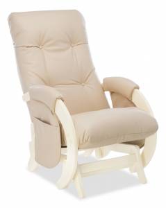 Кресло-качалка Комфорт Milli Smile 4627164250957 дуб шампань, polaris Beige, с маятниковым механизмом