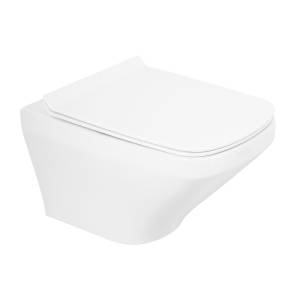 Унитаз подвесной BelBagno Sela BB3201CHR/BB3201SC безободковый, сиденье микролифт