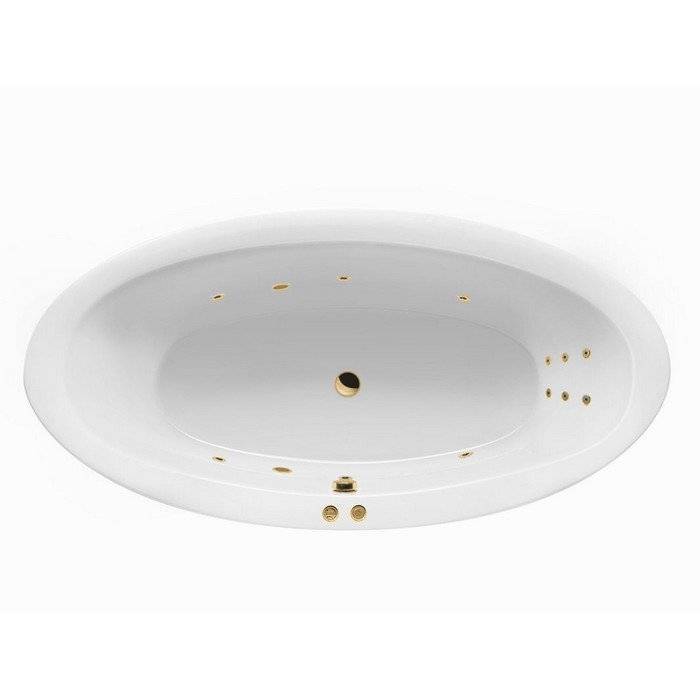 Акриловая ванна Excellent Lumina LINE WAEX.LUM19.LINE.GL 190x95 золото