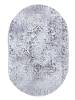 Ковер Safyun Dokuma Merry MR 237 GREY Овал 1.5x2.3