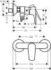 Смеситель для душа Hansgrohe Talis E 71760000 фото 2
