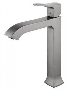 Смеситель для раковины Wonzon & Woghand WW-88019072-BGM высокий, темный графит