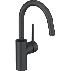 Смеситель для раковины Kludi Bozz 380283976 черный матовый