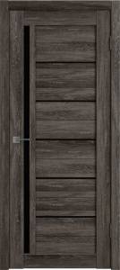 Межкомнатная дверь Владимирская Фабрика Дверей Atum 1 Terra Vellum стекло Black Gloss 800x2000