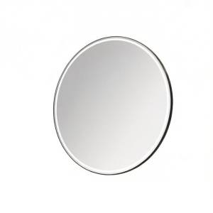 Зеркало Armadi Art Rombo 545-100-B круглое черная рама, 100 см