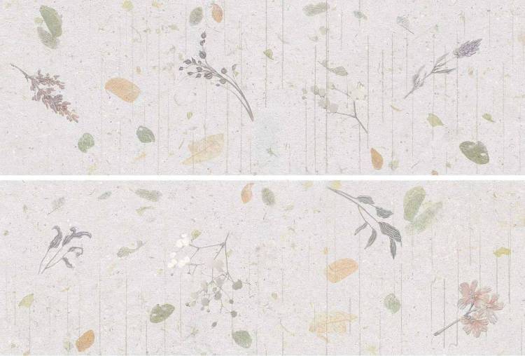 Панно Ibero Botanical Decor Lino (set 2 pzs 30x90) 60x90
