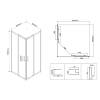 Душевой уголок Vincea City VSS-5CT900MT 900x900, хром, стекло текстурное фото 4