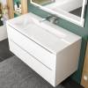 Раковина Uperwood Infinity RInfinity100wg0 без отверстия для смесителя, белая глянцевая, 100x45 фото 3