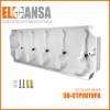 Вешалка Elghansa Hermitage HRM-690-White/Chrome на 5 крючков, белый-хром фото 5