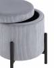 Пуф-сундук Stool Group Дали AV 482-V994/V12-08 велюр серый фото 3