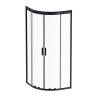 Душевой уголок AM.PM Gem W90G-401-080BT 80x80, профиль черный
