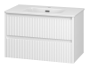 Тумба с раковиной Brevita Рива УТ000026198 белая, 80 см