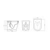 Унитаз подвесной Comforty CF40513R, сиденье микролифт, тонкое, белый глянец фото 7