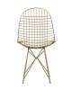 Набор из 4 стульев Stool Group Eiffel AFR-18B-P1 GL/WH X4 золотой с белой подушкой фото 6