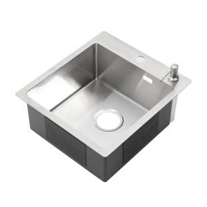 Мойка кухонная Melana ProfLine R44485HK с дозатором, сатин
