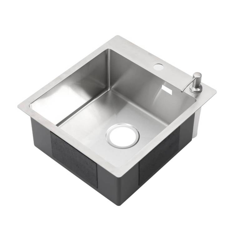 Мойка кухонная Melana ProfLine R44485HK с дозатором, сатин