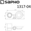 Полотенцедержатель SAPHO SAMBA поворотный, двойной, 450мм, хром фото 2