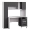 Стол письменный Моби Комфорт 12.95 N 00-00166437 белый, серый 162x60.3x180