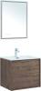 Мебель для ванной Aquanet Lino 60 дуб веллингтон, с раковиной Flat 60