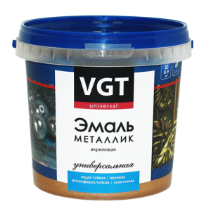 VGT ВД-АК-1179 МЕТАЛЛИК эмаль акриловая, универсальная, серебро (1кг)