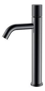 Смеситель для раковины Boheme Stick 122-SGM.2 высокий, Shine Gun Metal с ручкой Touch