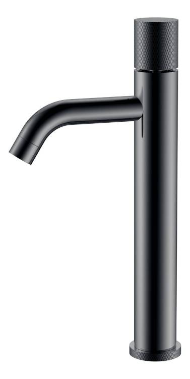 Смеситель для раковины Boheme Stick 122-SGM.2 высокий, Shine Gun Metal с ручкой Touch