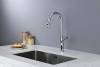 Смеситель для кухни AQUAme Cucina AQM9905CR с выдвижным изливом, хром фото 2