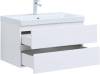 Тумба под раковину Aquanet Беркли 80 302351 белый глянец фото 5