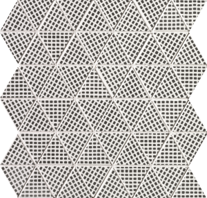 Мозаика FAP Ceramiche Pat fOEG Deco Black Triangolo Mosaico 30.5x30.5