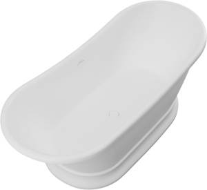 Ванна из искусственного камня Allen Brau Krion Classic 2.35004.21 белая матовая, 171x75
