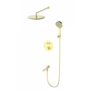 Душевой комплект Wonzon & Woghand WW-88929010-BG золотой, с термостатом