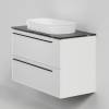 Тумба с раковиной La Fenice Elba Twin Bianco NFNC-01-ELB-B-100-2-3-M-GB белая матовая, 100 см