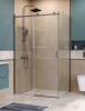 Душевой уголок BelBagno SOFT_CLOSE-2-AH-1-120/80-C-GM профиль оружейная сталь, стекло прозрачное, 120x80x200 фото 2