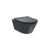Унитаз подвесной Creto Logan L3 1003-002-L3BlMat безободковый, без сиденья, черный матовый