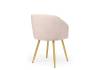 Стул на металлокаркасе Notta Монер 632651 латте (glory 10) / золотой фото 4