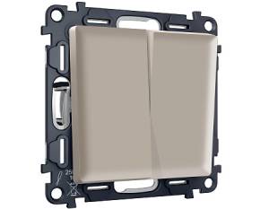 Комплект механизма 2-клавишного перекрестного выключателя Ambrella Volt Alfa MA363030