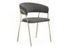 Стул Woodville Kamelia 15470 1 dark gray / gold